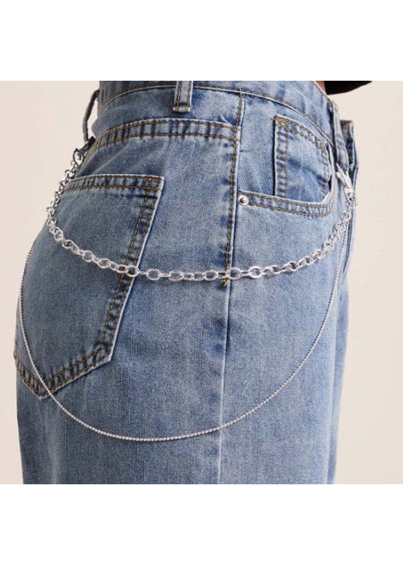 Dây xích đeo quần 2 tầng unisex
