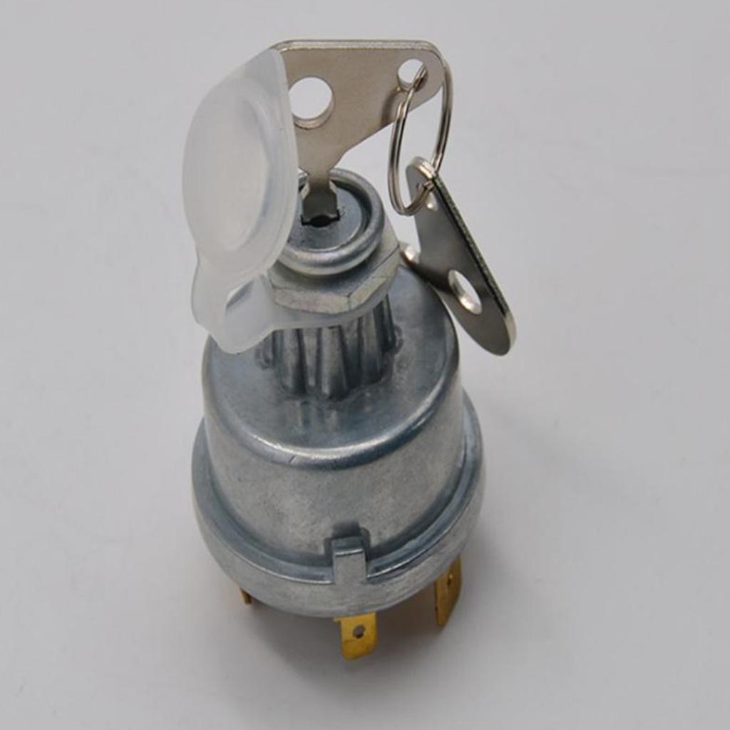 4 Position Universal Ignition Switch w/ Keys for Lucas 12/24V 128SA Tractor