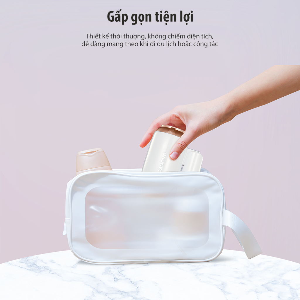 Máy sấy tóc SAMONO Thiết kế gấp gọn Công suất 1400W 2 lớp bảo vệ SW-HD02 HÀNG CHÍNH HÃNG