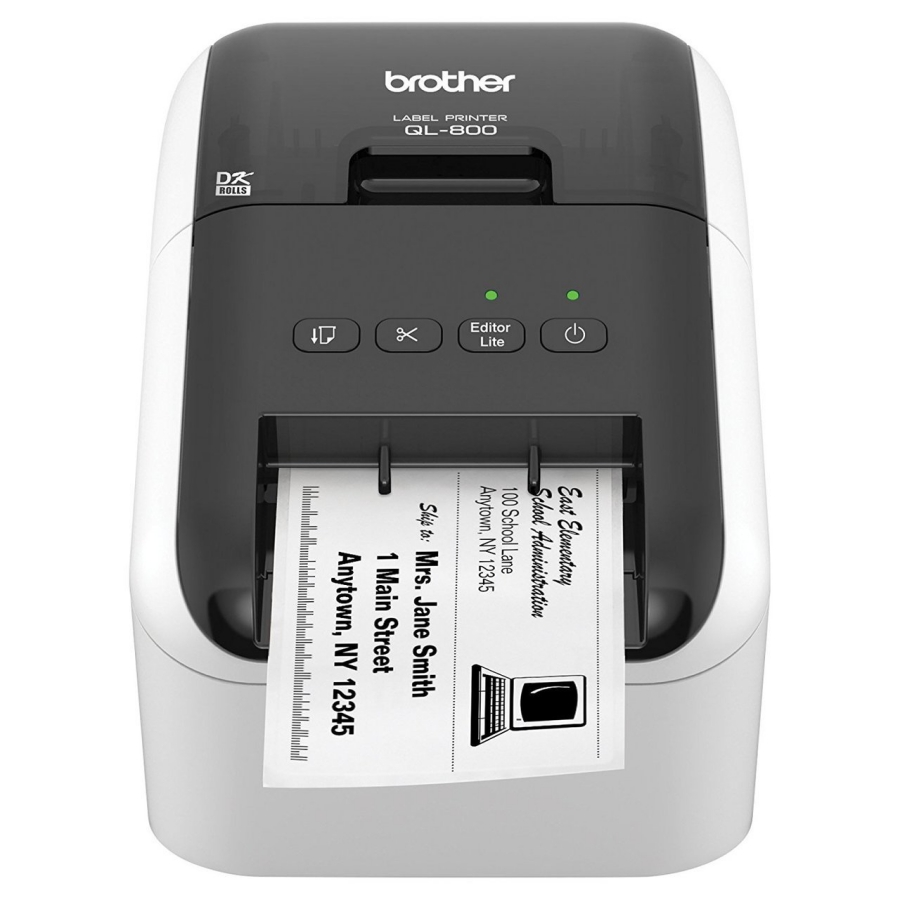 Máy in nhãn Brother QL-800 (khổ ngang 62mm), nhãn decal, dán nhãn thùng hàng, bao bì - Hàng Nhập Khẩu
