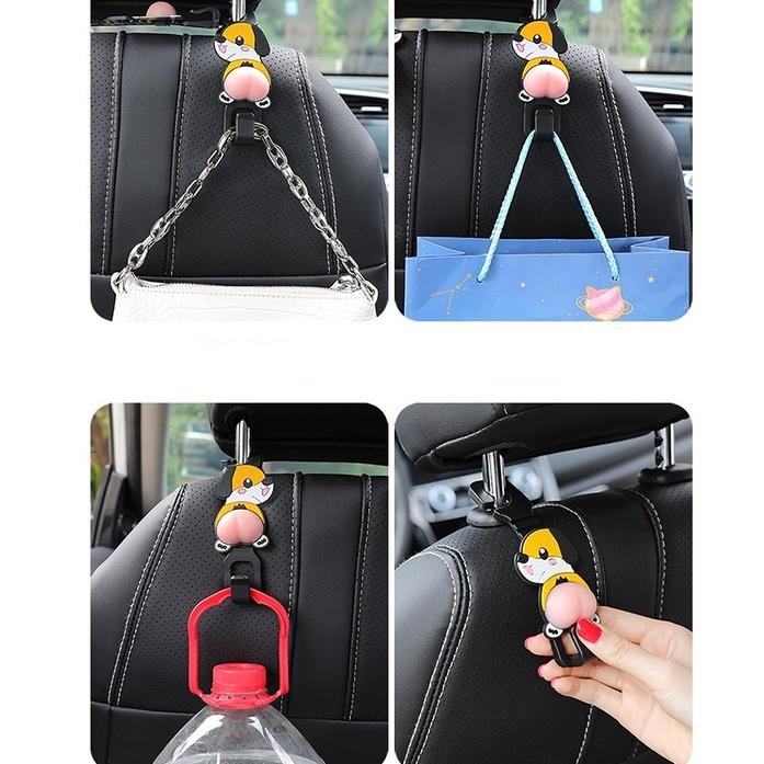 Móc Treo Đồ Kiểu Hoạt Hình Đa Năng Tiện Dụng Cho Xe Hơi
