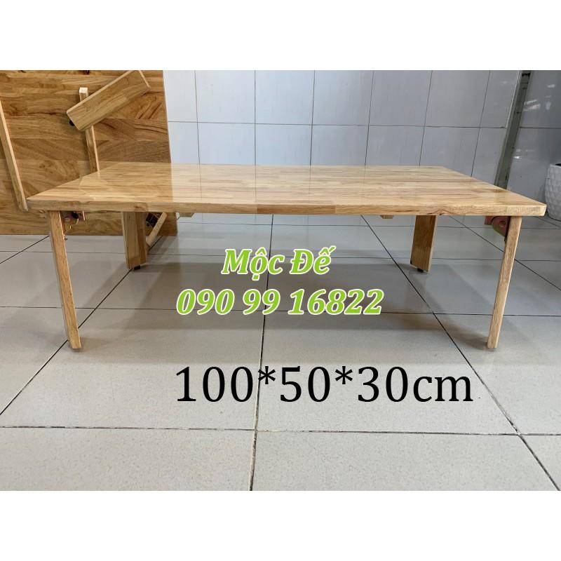 Bàn Ngồi Bệt Kiểu Nhật Size 100x50cm Cao Cấp Chân Gỗ Gấp Gọn Chắc Chắn