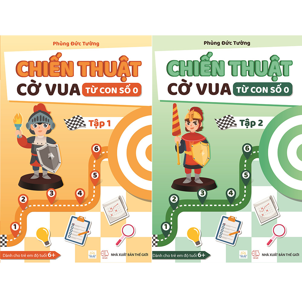 Combo 2 cuốn Chiến thuật cờ vua từ con số 0 - Tập 1 và Tập 2