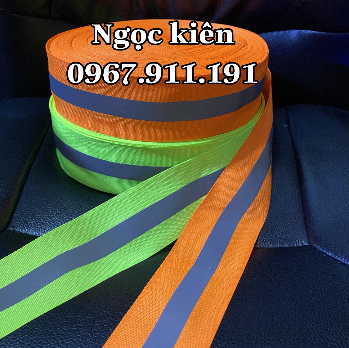 Dây vải phản quang phân luồng giao thông bản 5cm dài 100 mét