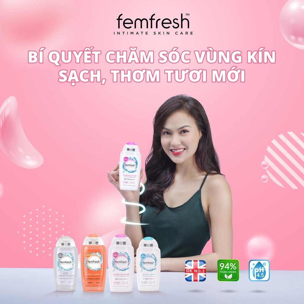 COMBO Dung Dịch Vệ Sinh Phụ Nữ Femfresh Soothing Wash + Femfresh Daily Intimate Wash 250ml
