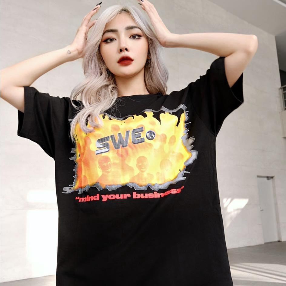 Áo thun unisex tay lỡ CROWD TEE || Hany shop