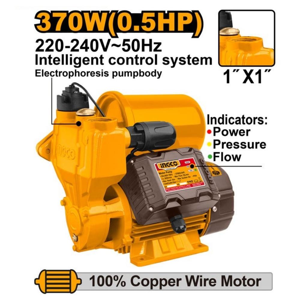 MÁY BƠM NƯỚC TỰ MỒI 370W(0.5HP) INGCO VPZ3708 - HÀNG CHÍNH HÃNG