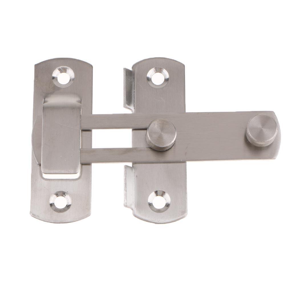 4" Stainless Steel Sliding Door Buckle Lock Door Window Gate Latch Guard