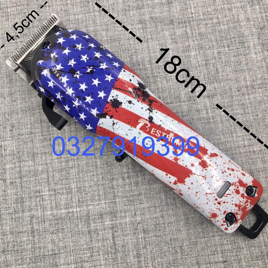 Tông đơ cắt tóc cao cấp BestBomg Cờ Mỹ