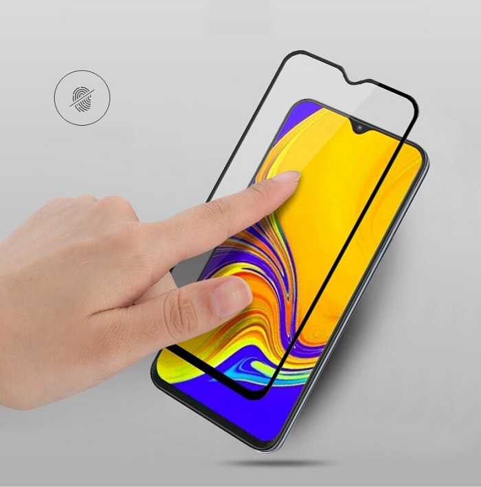 Tấm dán kính cường lực full 5D tràn màn hình dành cho Realme 3 Pro phủ màu