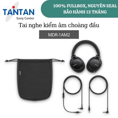 Tai nghe kiểm âm choàng đầu Sony MDR-1AM2 - Âm thanh chuẩn xác và sắc nét - Tương thích Âm thanh độ phân giải cao | Hàng Chính Hãng