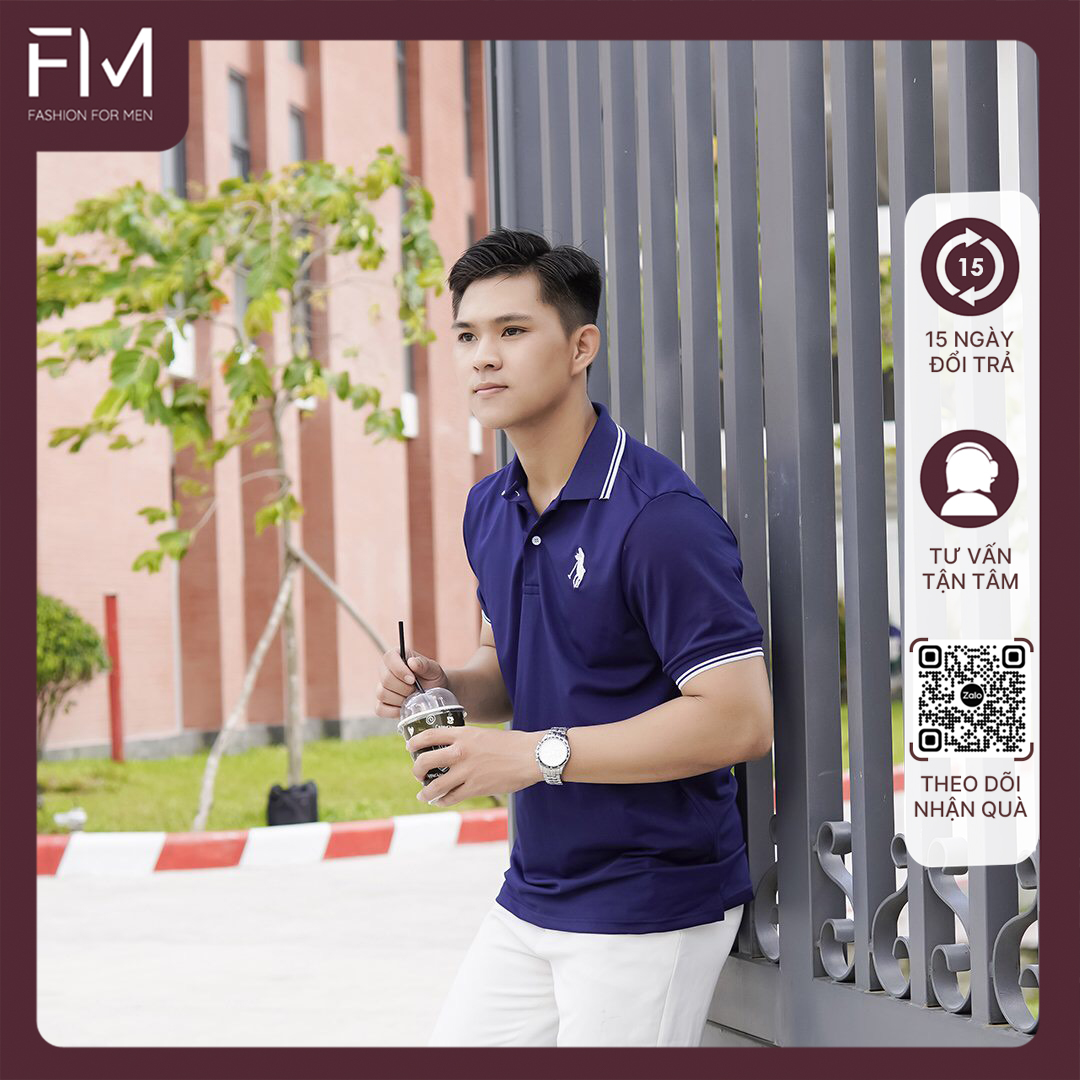 Áo thun polo nam, chất thun cá sấu dày dặn co giãn tốt, phong cách lịch lãm - FORMEN SHOP - FMPS200