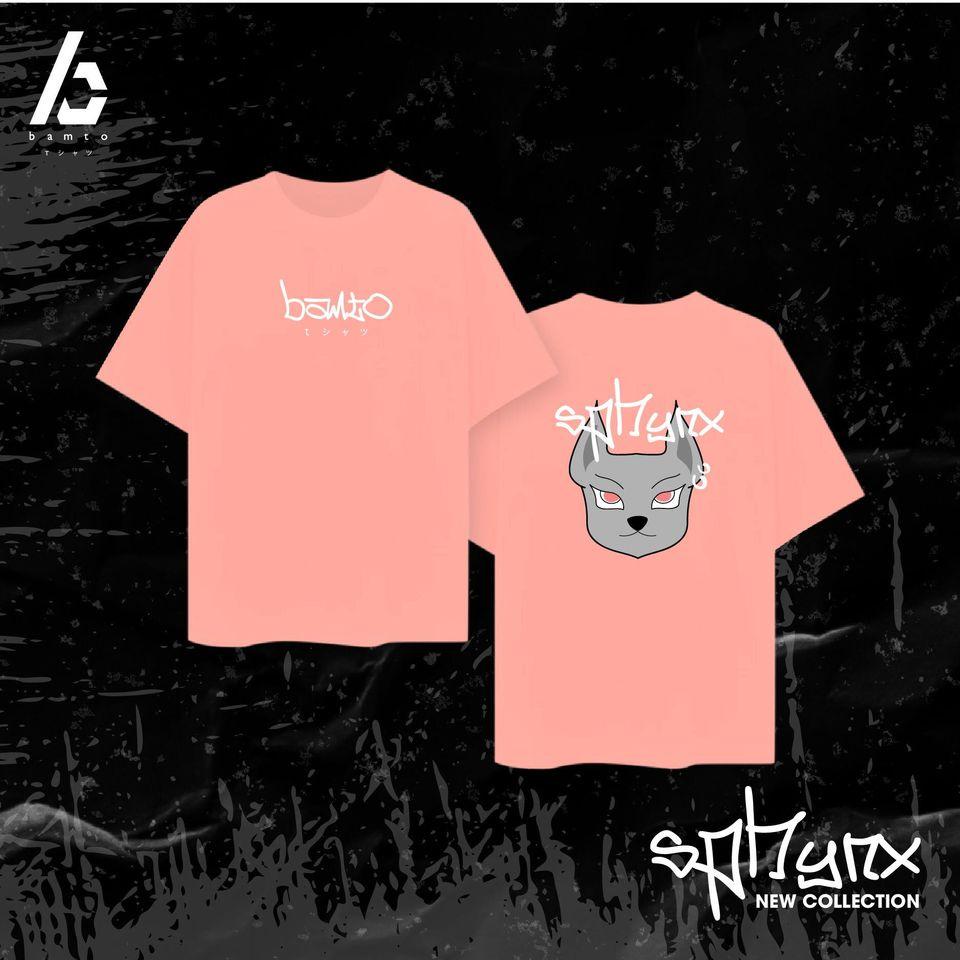 Áo thun cotton unisex BAMTO hồng