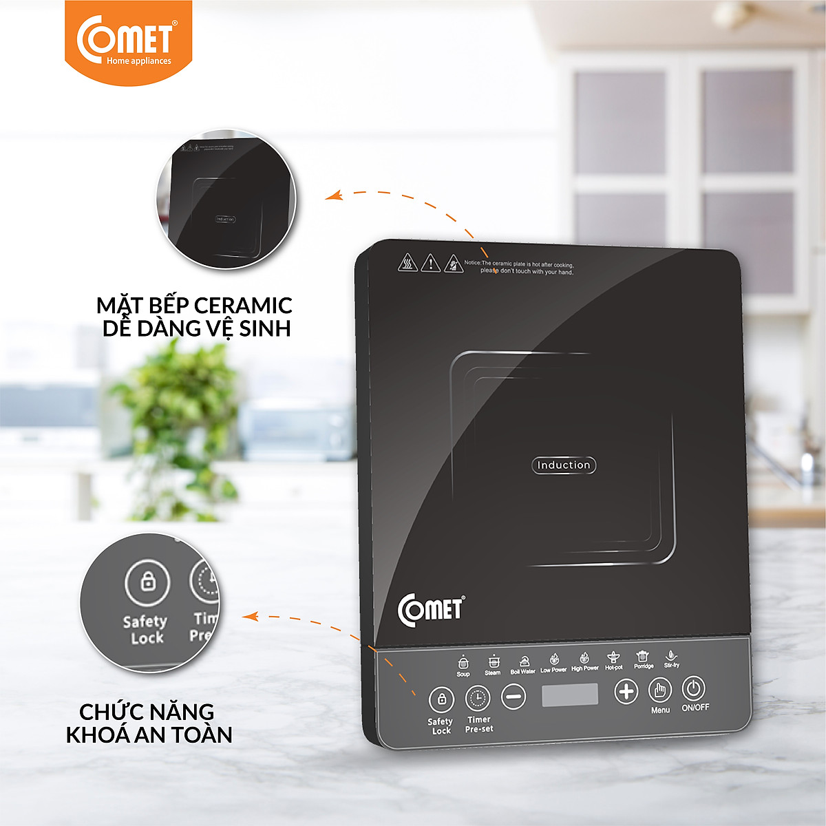 Bếp điện từ Comet CM5415 - HÀNG CHÍNH HÃNG