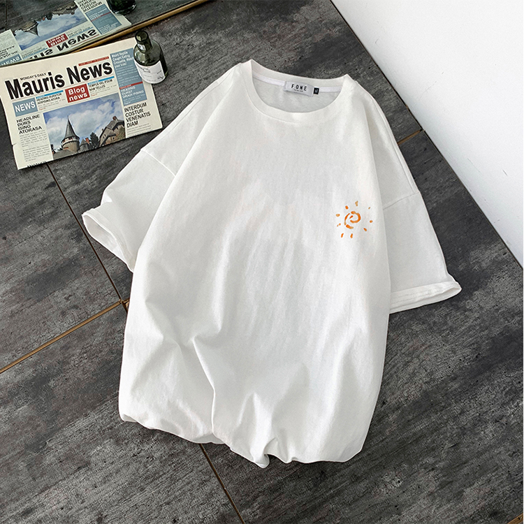 Áo thun tay lỡ cotton 4 mèo nằm [ áo thun tay lỡ unisex nam nữ đều mặc được