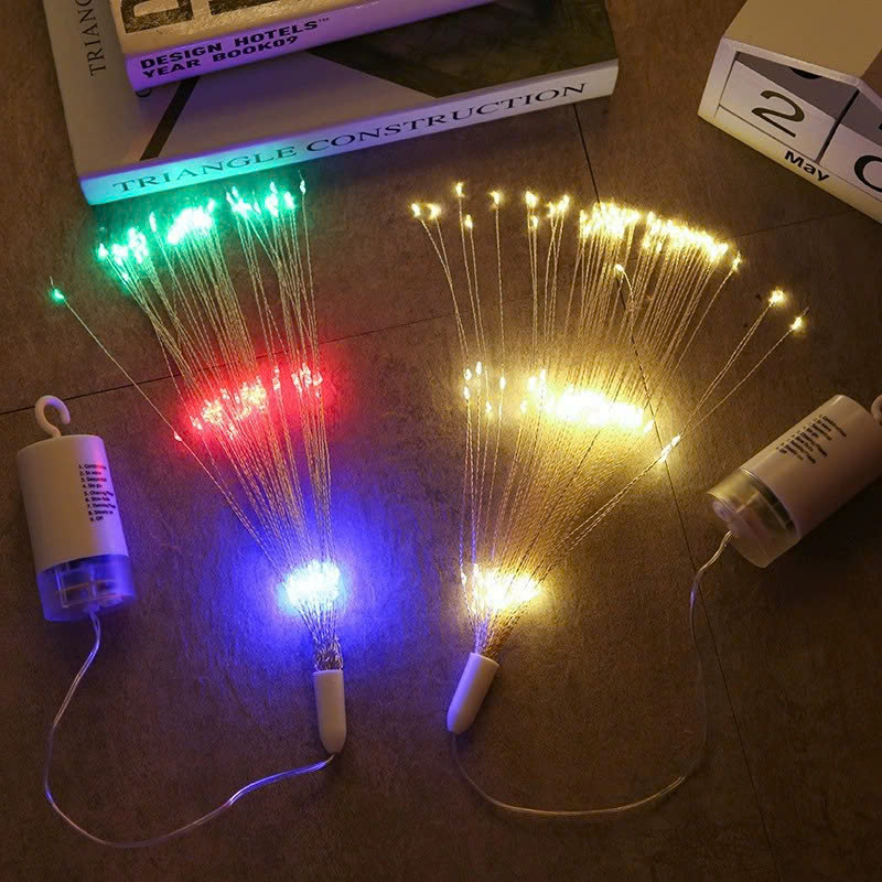 Bộ 1 Chùm Dây Đèn Led 40 Sợi - 1 sợi 5 tầng led Hiệu Ứng Sáng Decor Trang Trí Nhà Cửa, Trang Trí Mọi Không Gian