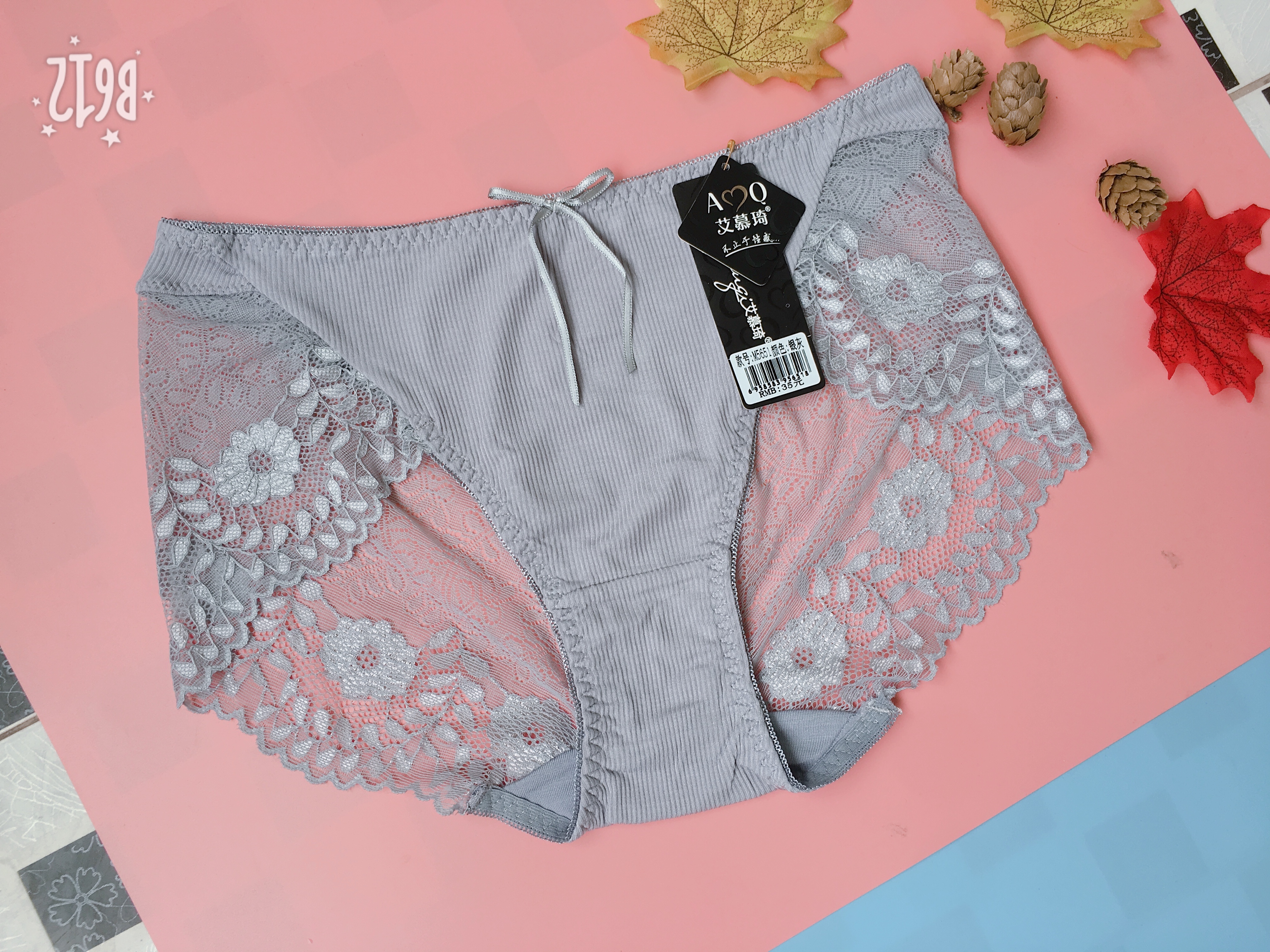 Combo 5 quần lót cotton phối ren siêu đẹp sexy phom to cực đẹp