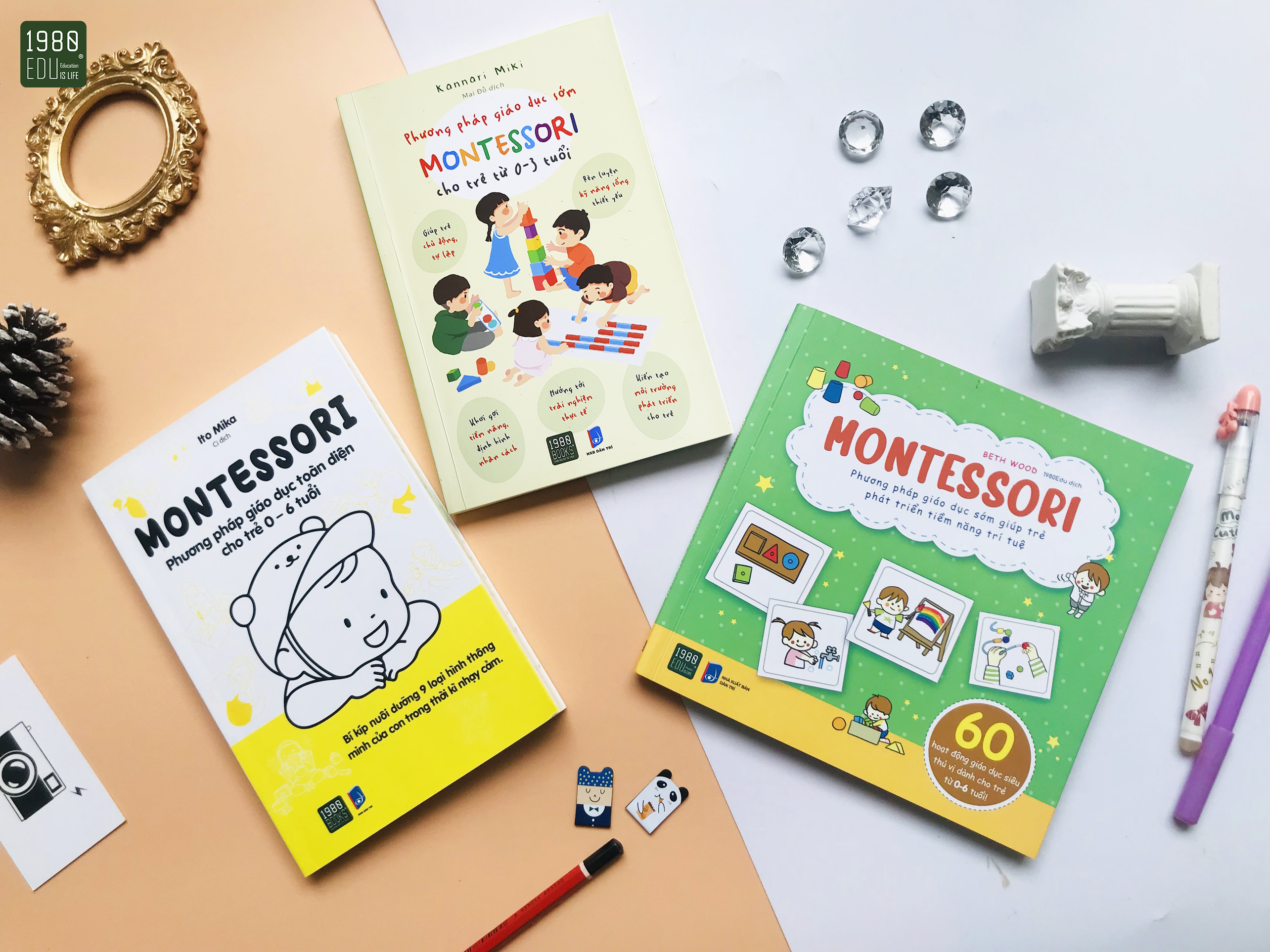 Combo 3 Cuốn Montessori: Phương Pháp Giáo Dục Sớm Giúp Trẻ Phát Triển Tiềm Năng Trí Tuệ