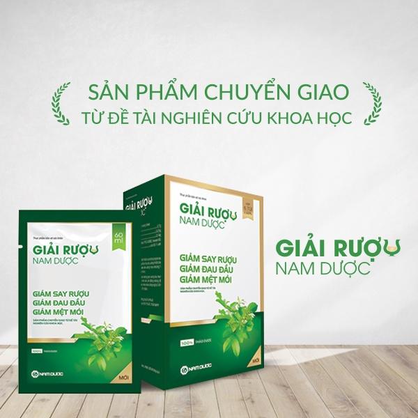 Nước giải rượu Nam Dược (hộp 6 túi) giảm say, tăng cường chức năng giải độc bảo vệ gan