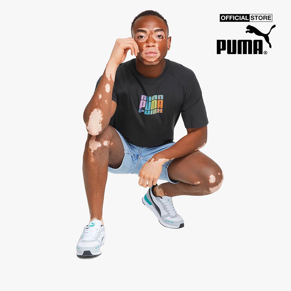 PUMA - Áo thun nam tay ngắn Multi Coloured Graphic 848566