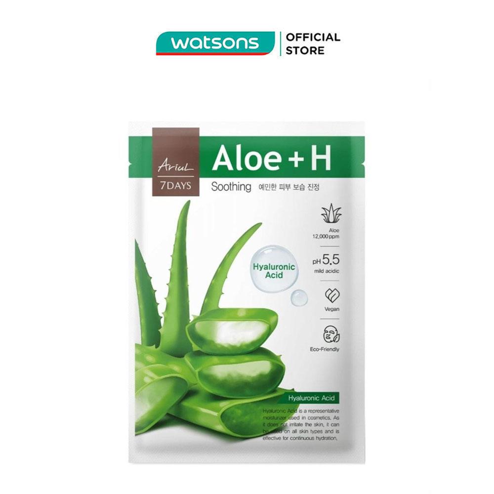 Mặt Nạ Ariul 7Days Aloe + Hyaluronic Acid Lô Hội Làm Dịu Da Tức Thì 23ml