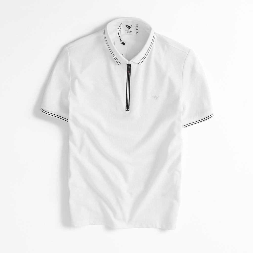 Áo thun polo nam DARNELL khoá kéo chất dệt kim cao cấp cực mềm mại slimfit DN64