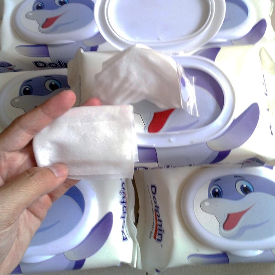 Khăn ướt và khăn khô cao cấp Dolphin