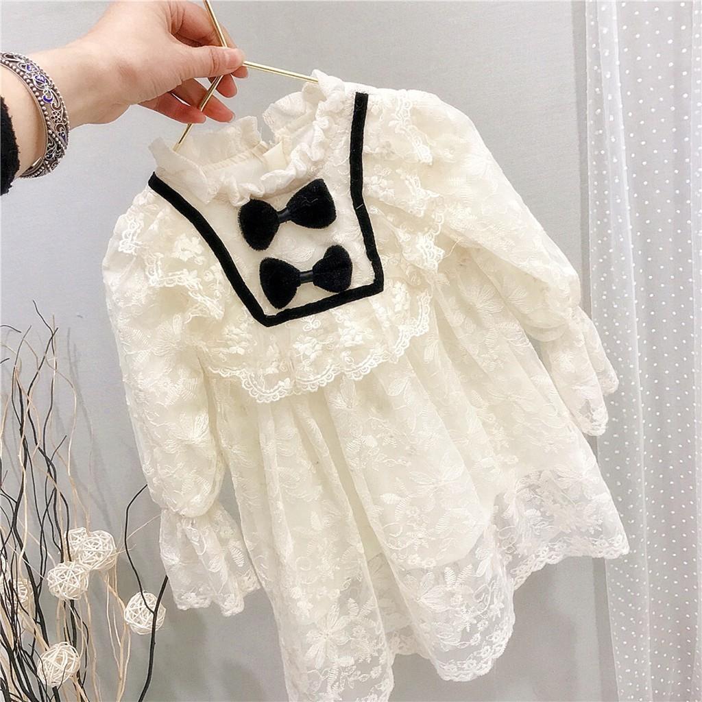 Váy đầm ren công chúa cho bé gái đi tiệc