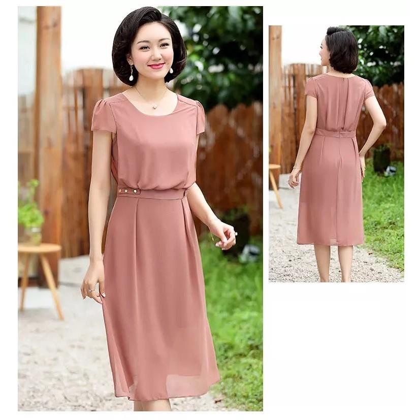 DRESS235N-ĐẦM VOAN SUÔNG TRUNG NIÊN S-6XL