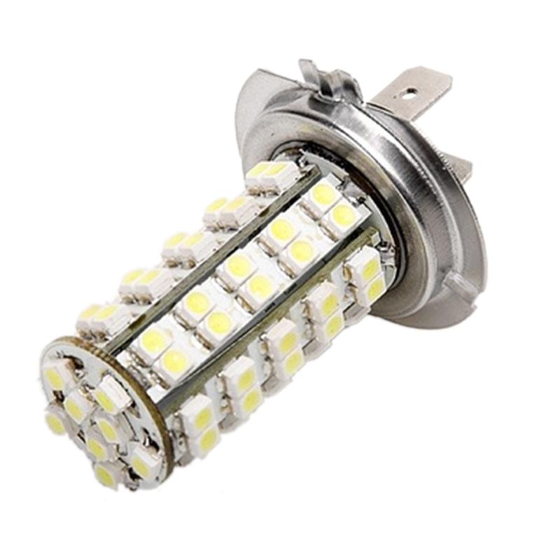 Xenon 68 SMD Car H7 6000K LED Light Bulbs for Fog Driving DRL Headlight Lamp