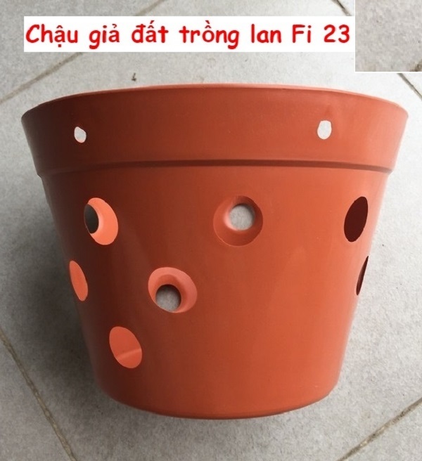 50 chậu giả đất trồng lan Fi 23 - đường kính 23cm