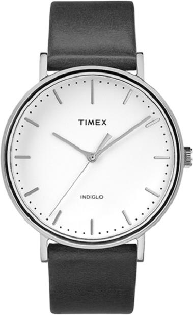 Đồng Hồ Nam Dây Da Timex The Fairfield TW2R26300BT (41mm) - Đen