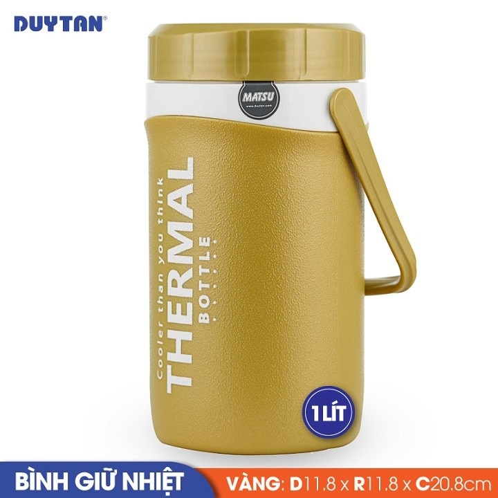 Bình giữ nhiệt nhựa Duy Tân Matsu 1 lít - 35308 - Giao màu ngẫu nhiên - Hàng chính hãng