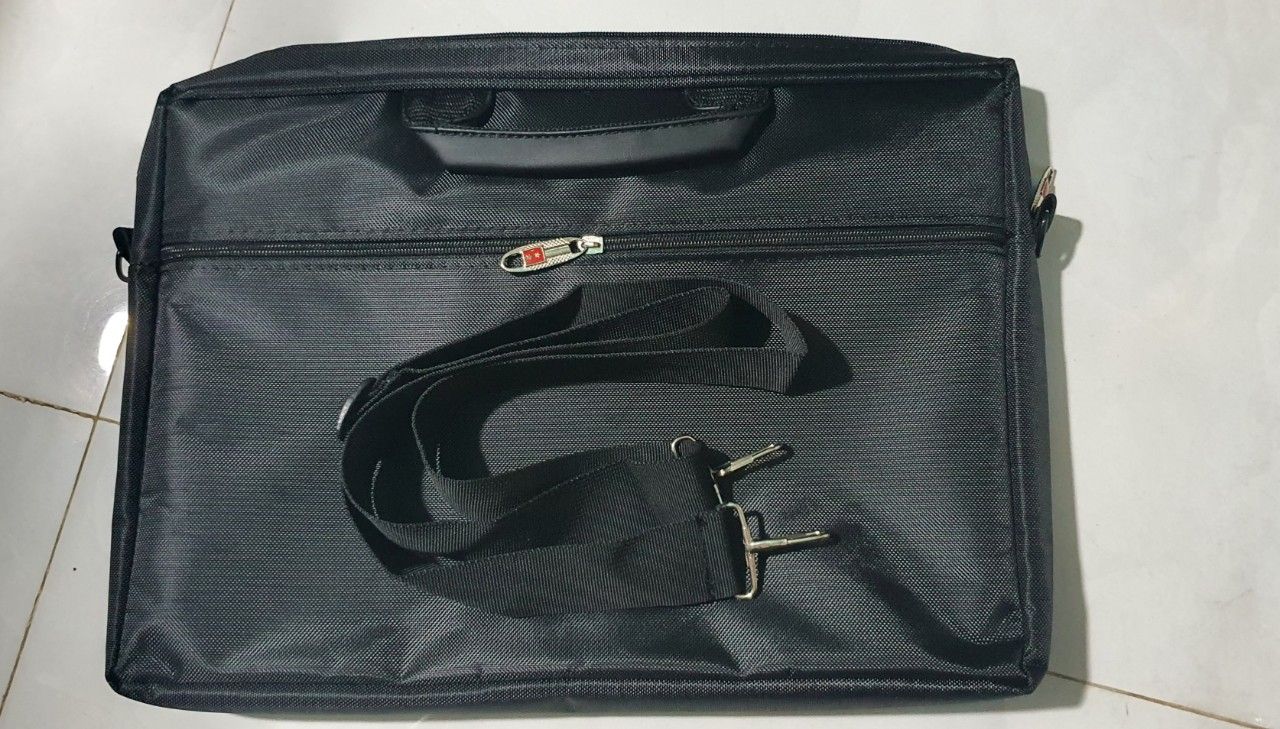 Cặp laptop, túi đựng laptop 2 ngăn, có dây đeo chéo, hàng loại tốt - Hàng chính hãng