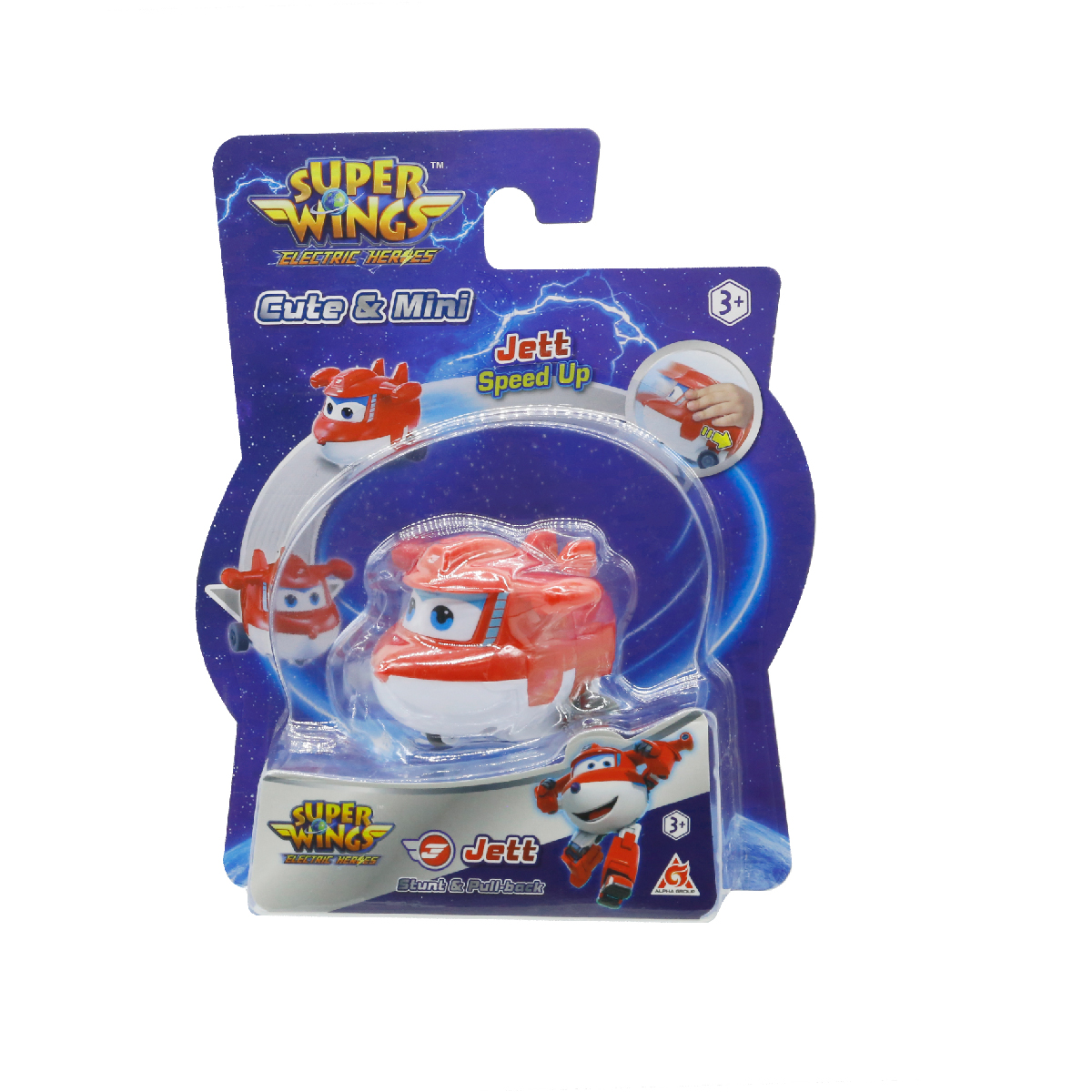 Đồ Chơi Xe Kéo Lùi Jett Tia Chớp SUPERWINGS EU780130-1 