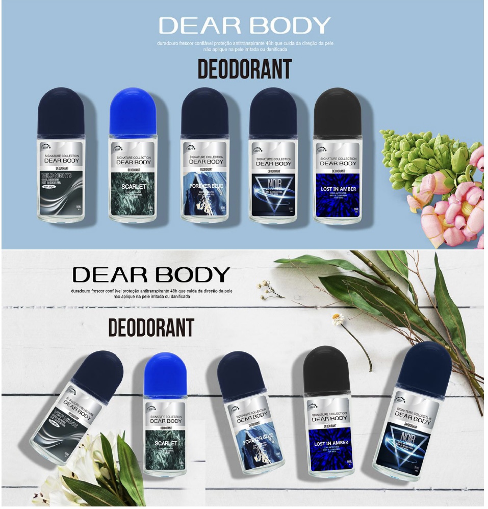 LĂN NÁCH DEAR BODY FOR MEN 50ml - GIẢI PHÁP KHỬ MÙI DƯỚI CÁNH TAY - ĐIỀU TIẾT MỒ HÔI - CÂN BẰNG ĐỘ pH