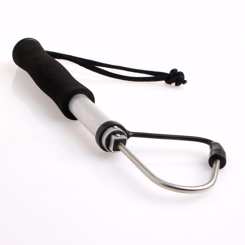 Telescopic Spear Hook Fishing Gaff Stainless Holder Fishing Spear Crank Aluminum Alloy Spear Hook Tackle Fishing Accessories