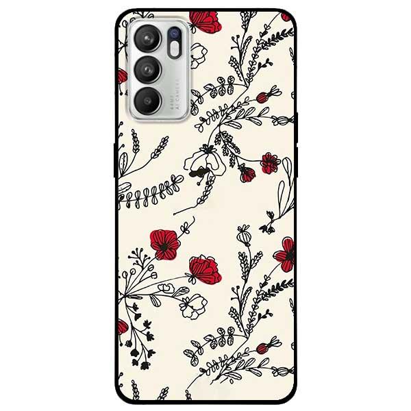 Ốp lưng dành cho Oppo Reno 6 - Reno 6 5G - Reno 6Z 5G - Hoa Tuyết