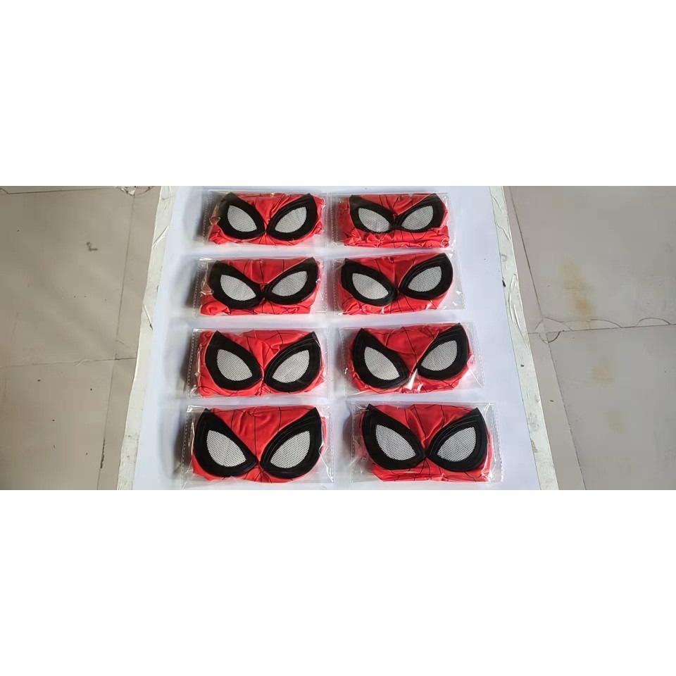 Mặt nạ hình người nhện dubaba cho lễ Halloween-Mặt nạ Người Nhện vải trùm đầu-Mặt nạ Người Nhện có đèn, có nhạc