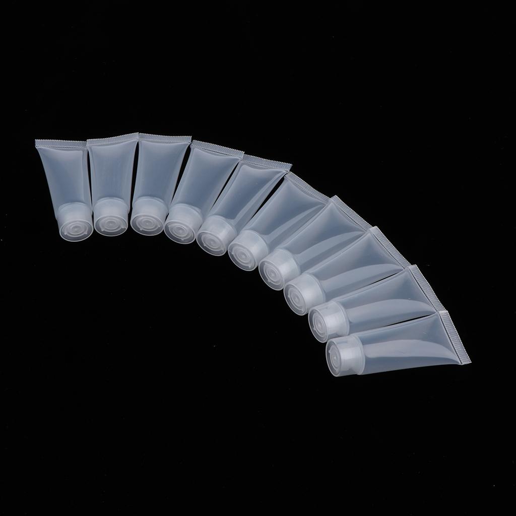 20Pcs 10ml Empty Lip Gloss Tubes Cosmetic Cream Shampoo Storage Containers