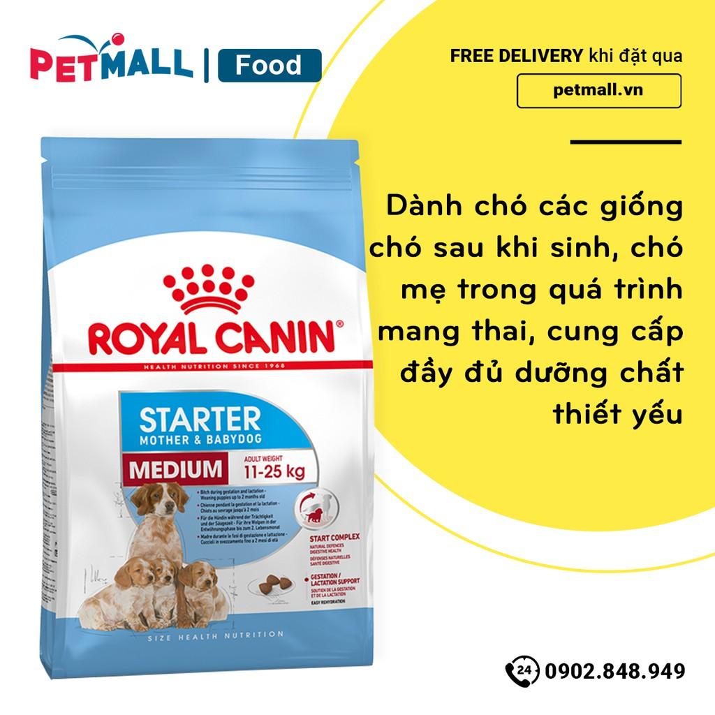 Thức ăn chó Royal Canin Medium Starter Mother & BabyDog 4kg - Chó mẹ mang thai & chó con < 2 tháng