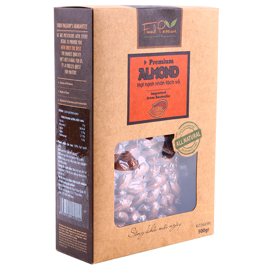Hạnh nhân rang Mỹ Food Passion Premium Almond (500g)