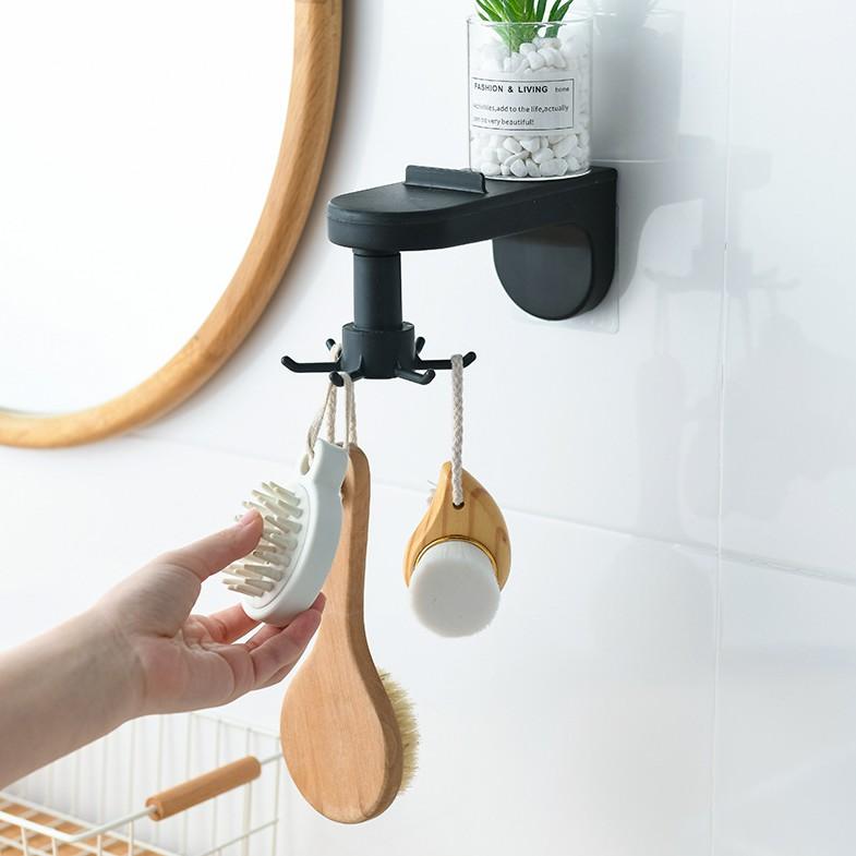 Móc treo thìa muỗng nhà bếp xoay 360 độ gắn tường tiện lợi