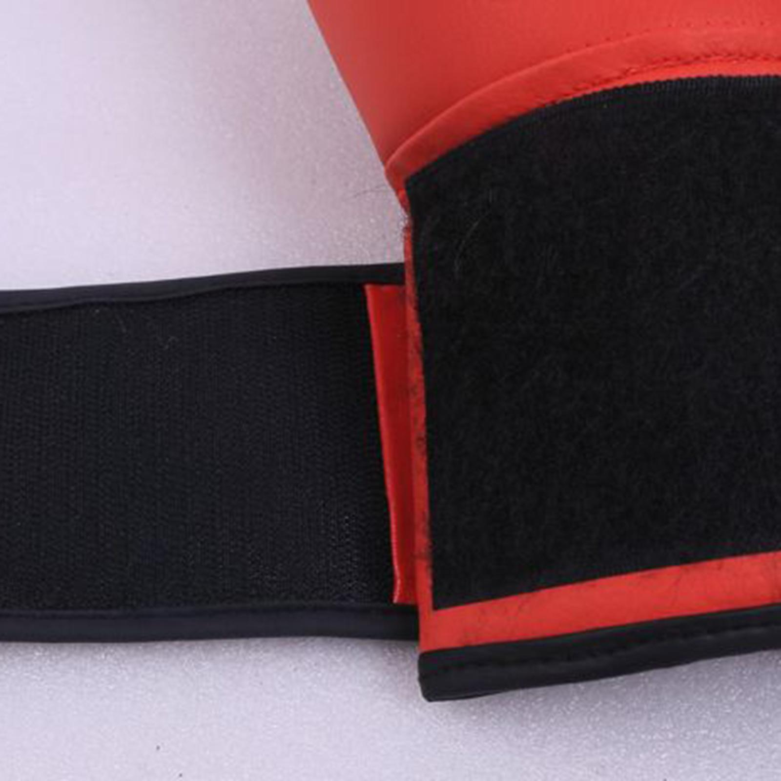 Boxing Gloves Muay Thai Kick Boxing Leather Sparring Heavy Bag Workout MMA Leather Gloves Mitts Work for Men & Women