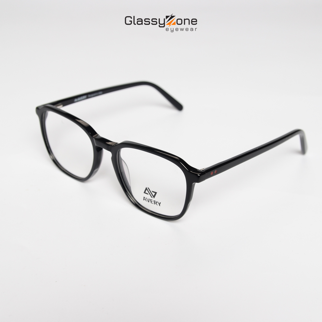 Gọng kính cận, Mắt kính giả cận Acetate Form vuông Nam Nữ Avery 28027 - GlassyZone