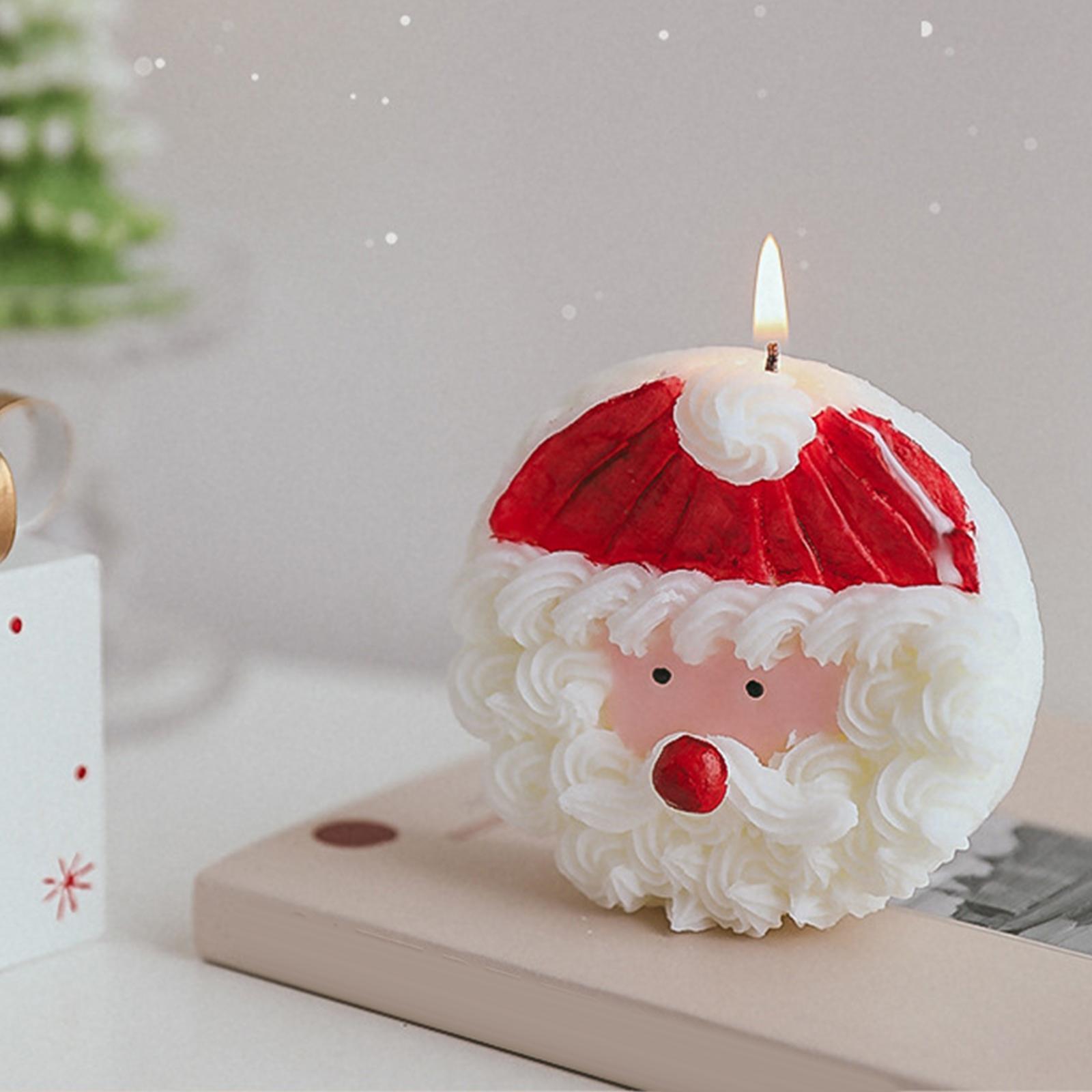 Santa Claus Scented Candles Tealight Candles for Decoration Office Gift