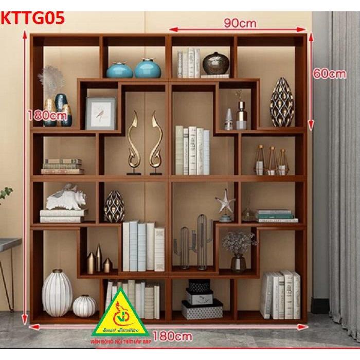 Kệ sách để sàn, kệ sách tự đứng, kệ trang trí KTTG05 - Nội thất lắp ráp Viendong Adv