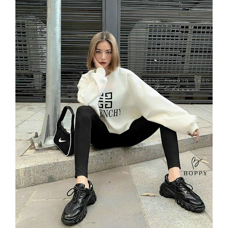 QUẦN LEGGING HỘP CHANE ĐEN CHO NỮ