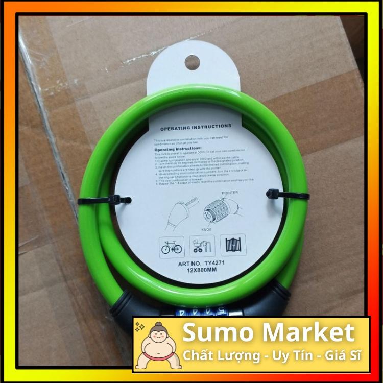 KHOÁ DÂY CÁP 4 SỐ 0.8M