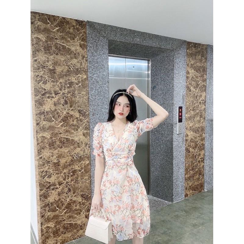 Váy maxi hoa váy hoa, váy dạo phố